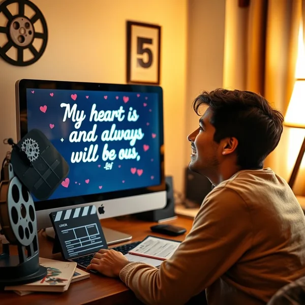 Learn English with the movie quote 'My heart is, and always will be, yours.'