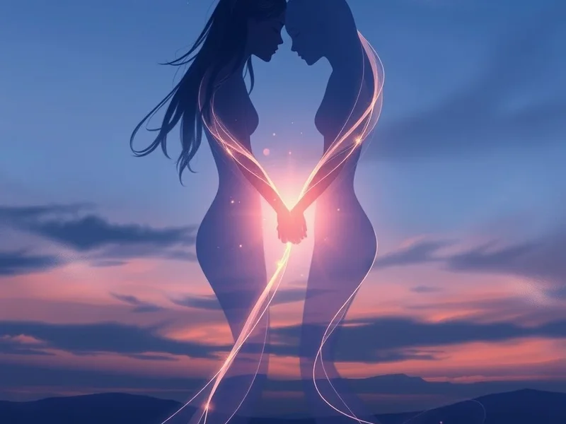 Image: A couple looking at each other, representing the sentiment of the quote "I think I'd miss you even if we'd never met." - Learning English