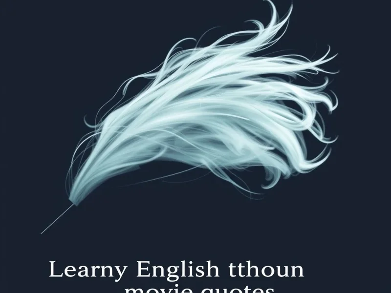 Image title: Learning English with the movie quote "Our love is like the wind. I can't see it, but I can feel it."