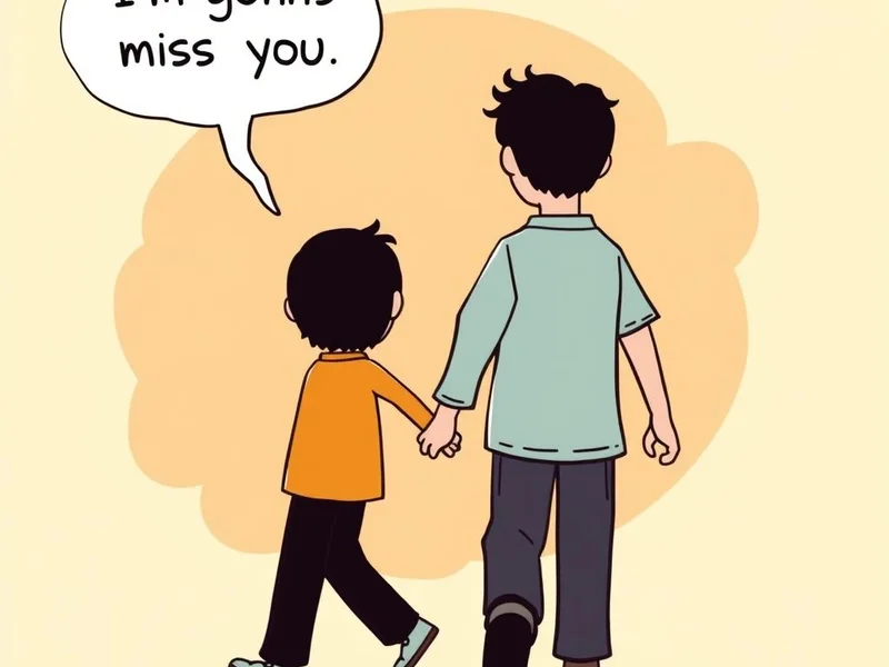 Imagen que representa el sentimiento de la cita "I'm gonna miss you. You're gonna miss me. There's gonna be a lot of missing."