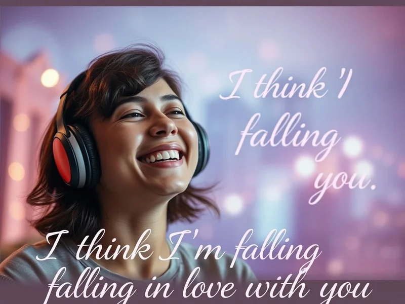Learning English with the phrase "I think I'm falling in love with you."