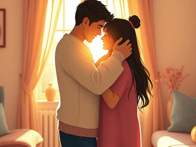 Sometimes you love a person just because they feel like home. - A visual representation of comfort and love