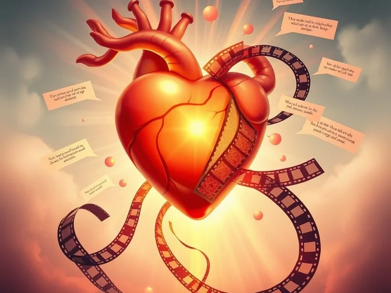 Una imagen simbólica de un corazón que crece, representando la cita: The heart's not like a box that gets filled up. It expands in size the more you love.