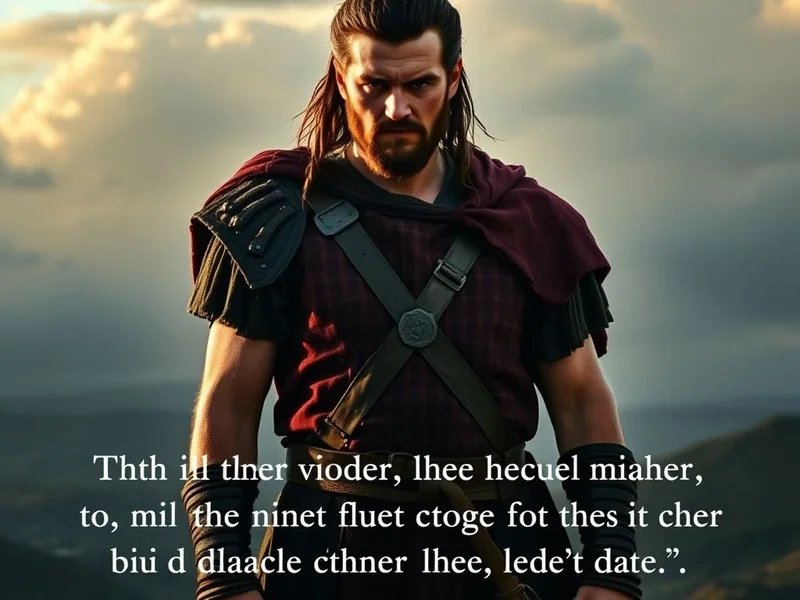 Image of William Wallace from Braveheart with the quote: I will love you my whole life. You and no other.