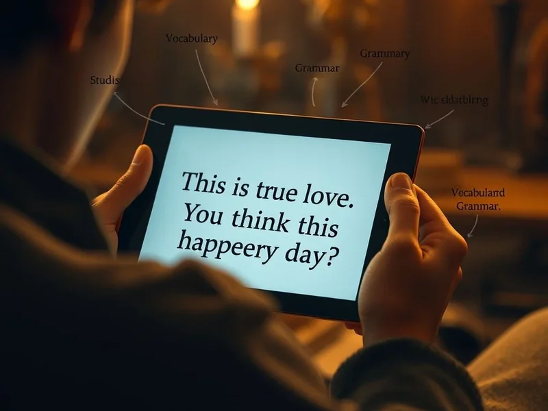 Análisis de la cita "This is true love. You think this happens every day?" para estudiantes de inglés