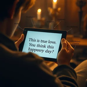 Desbloqueando inglés con "This is true love. You think this happens every day?"
