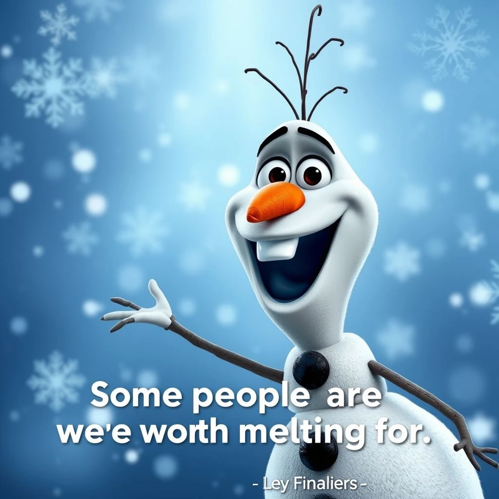 Những bài học tiếng Anh từ Frozen Hiểu về Some people are worth melting for.