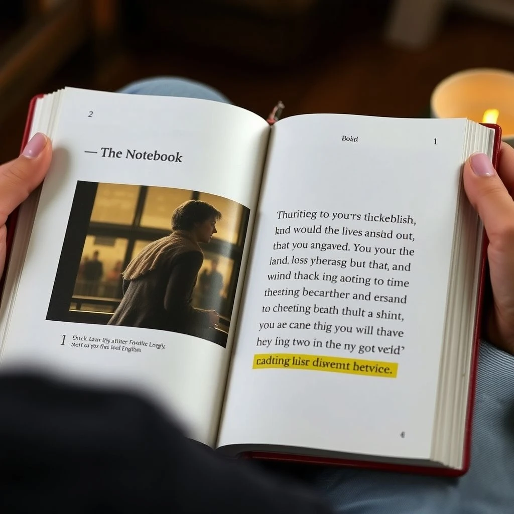Aprenda Inglês com a Citação I am who I am because of you de The Notebook