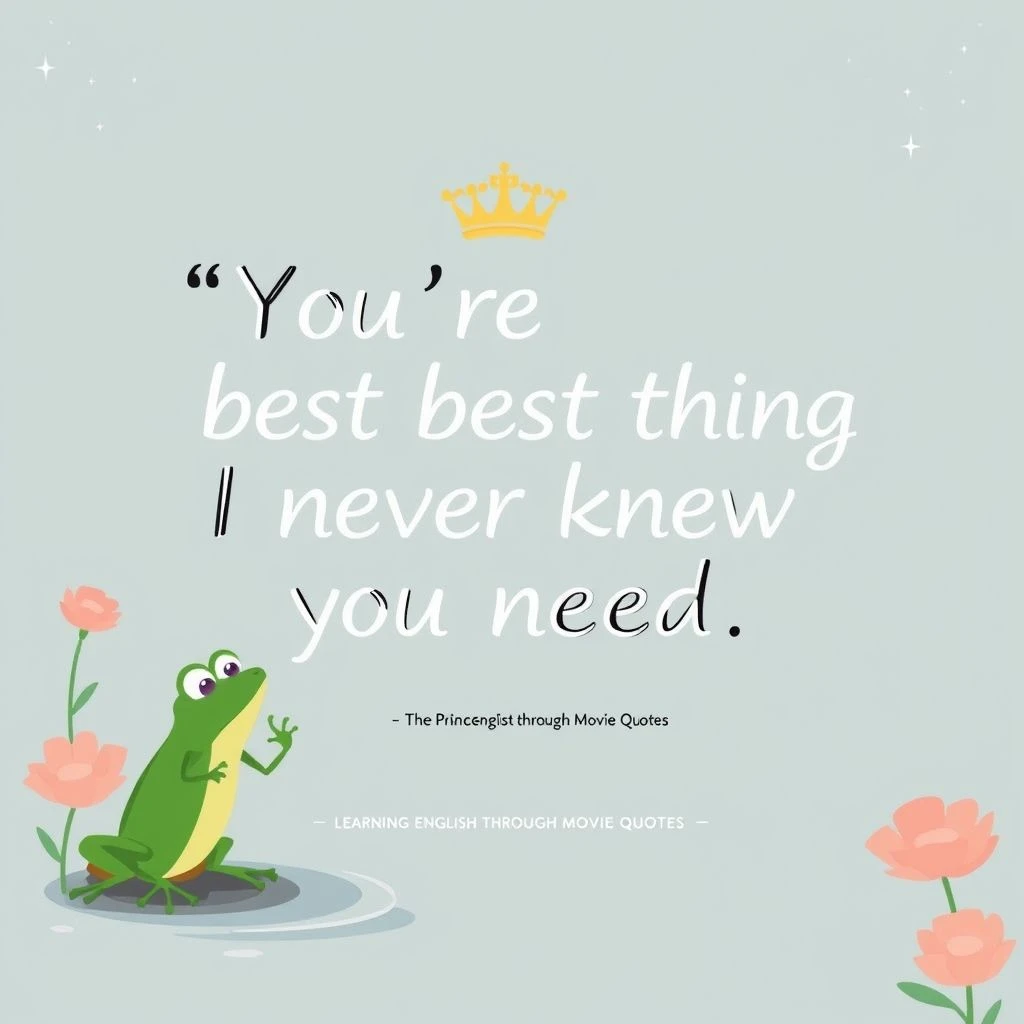 Aprenda Inglês com 'You're the best thing I never knew I needed.'