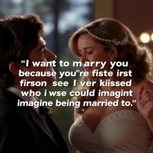 Aprende Inglés con la Cita I want to marry you because you're the first person I ever kissed who I could imagine being married to