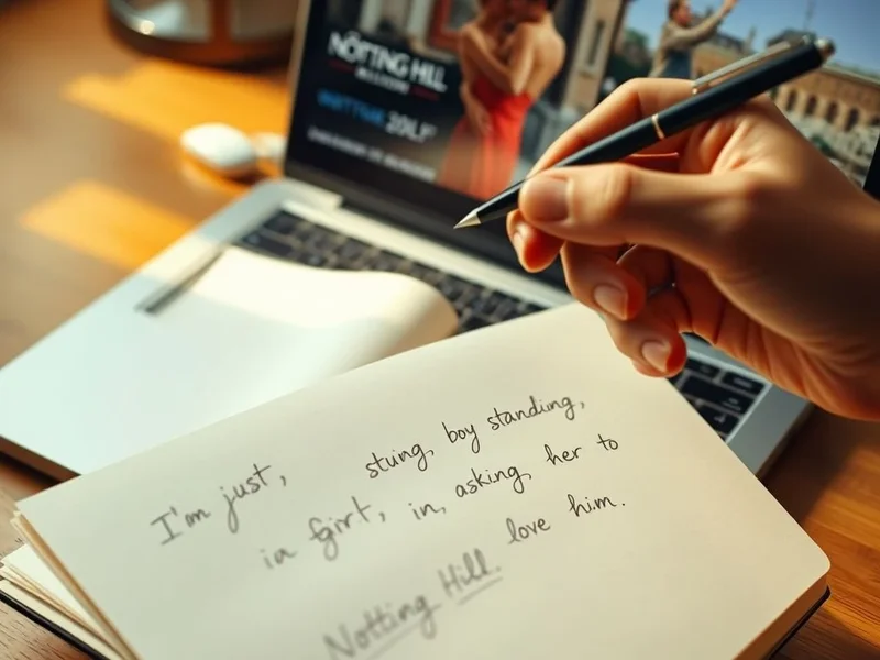 Aprende inglés con la cita: I'm just a boy, standing in front of a girl, asking her to love him. de Notting Hill