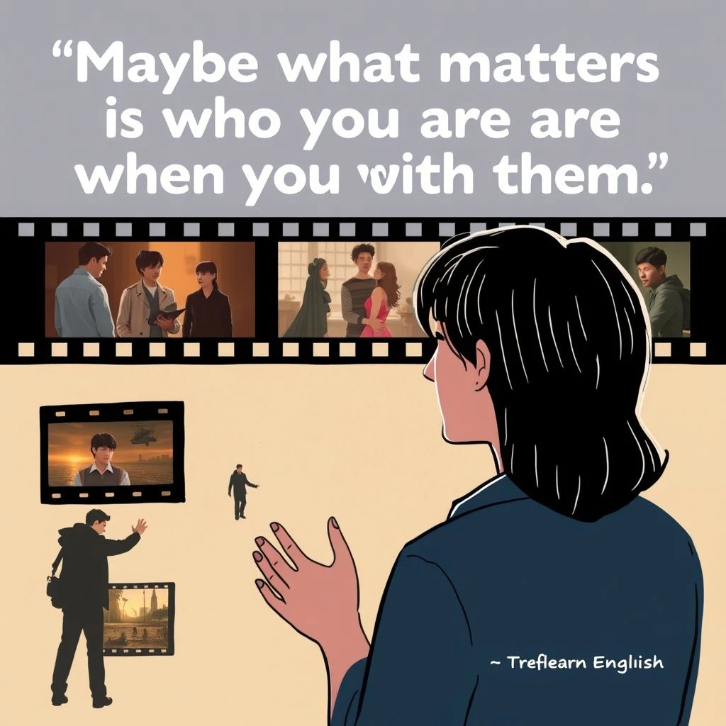 Aprende Inglés con Maybe what matters is who you are when you're with them Análisis