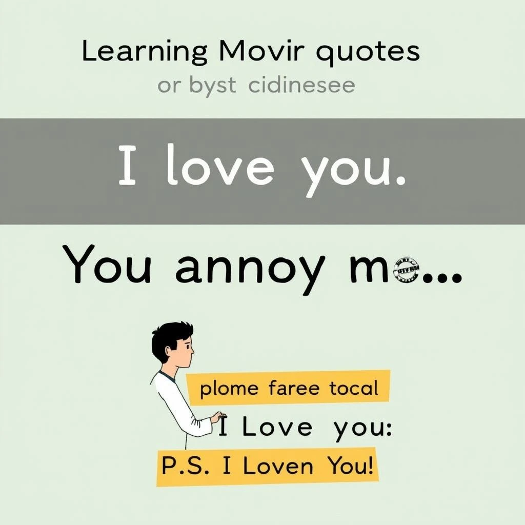 Expresando Emociones Complejas en Inglés con la Cita I love you. You annoy me more than I ever thought possible, but I want to spend every minute with you