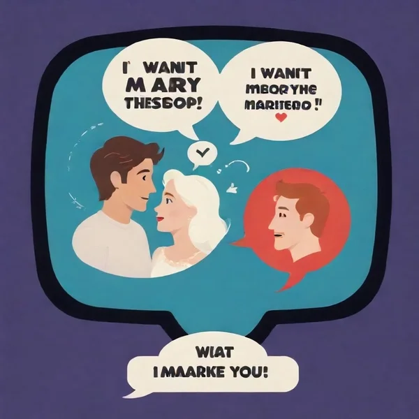 Learn English with the quote: I want to marry you because you're the first person I ever kissed who I could imagine being married to. 