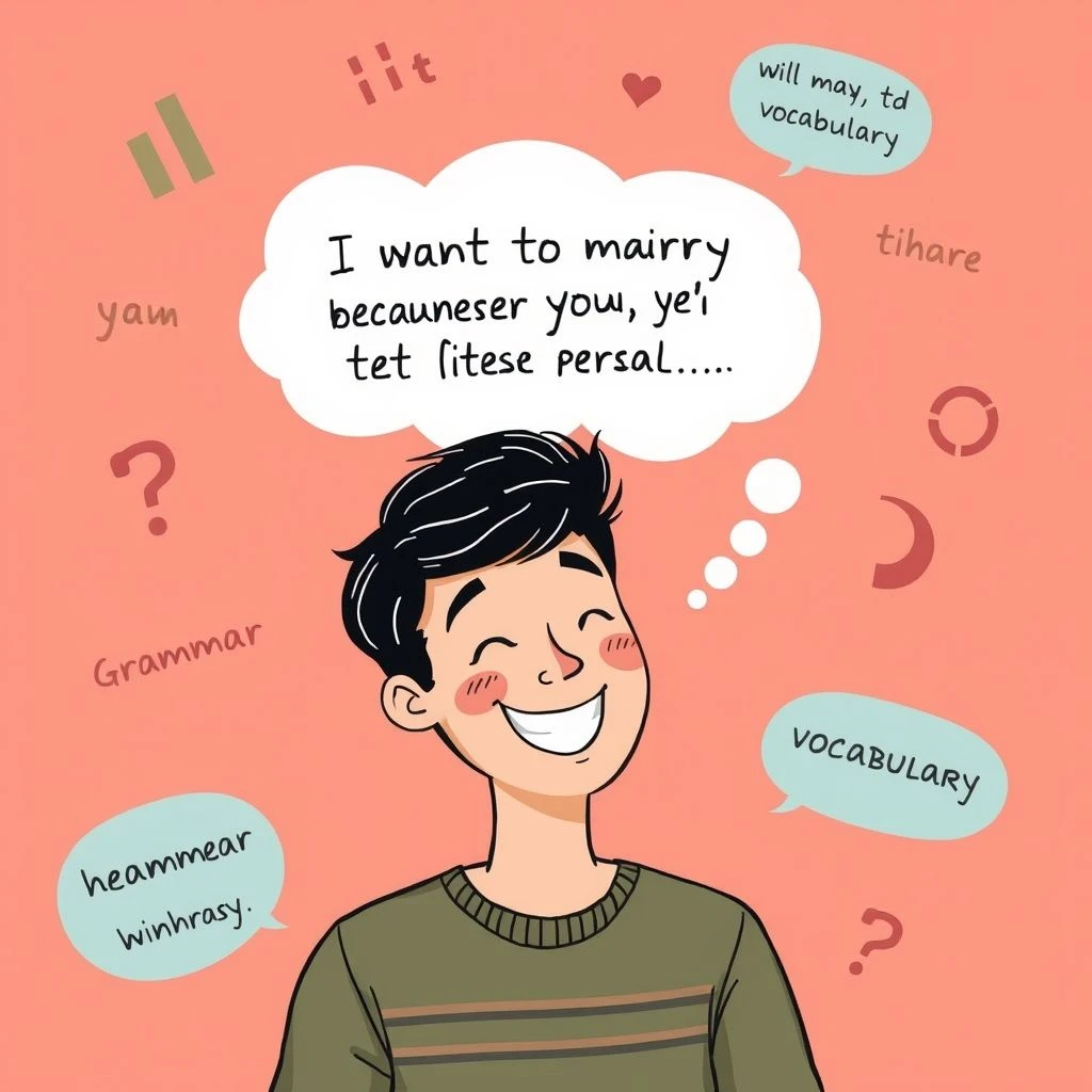 Lições de Inglês do Coração: Desconstruindo 'I want to marry you because you're the first person I ever kissed who I could imagine being married to.'