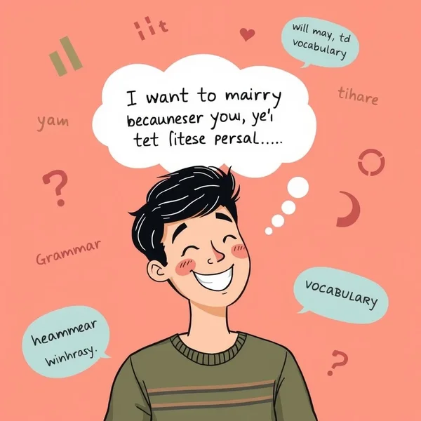 Aprenda Inglês com a citação: I want to marry you because you're the first person I ever kissed who I could imagine being married to. 