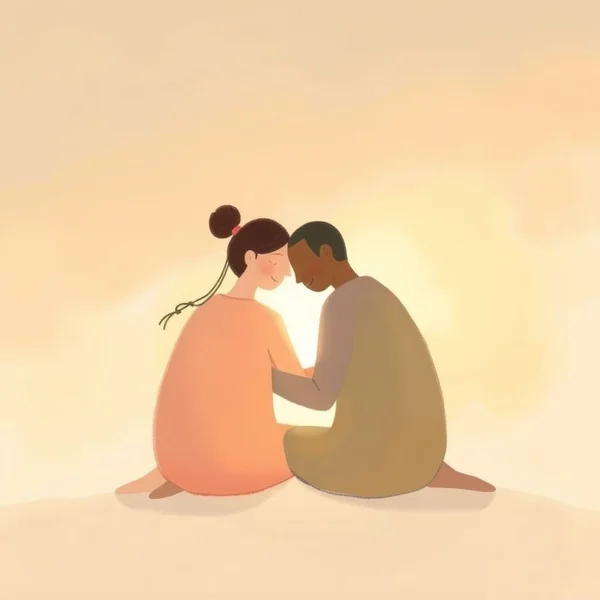 Image illustrating the warmth of the quote "When I'm with you, I feel like I'm home."