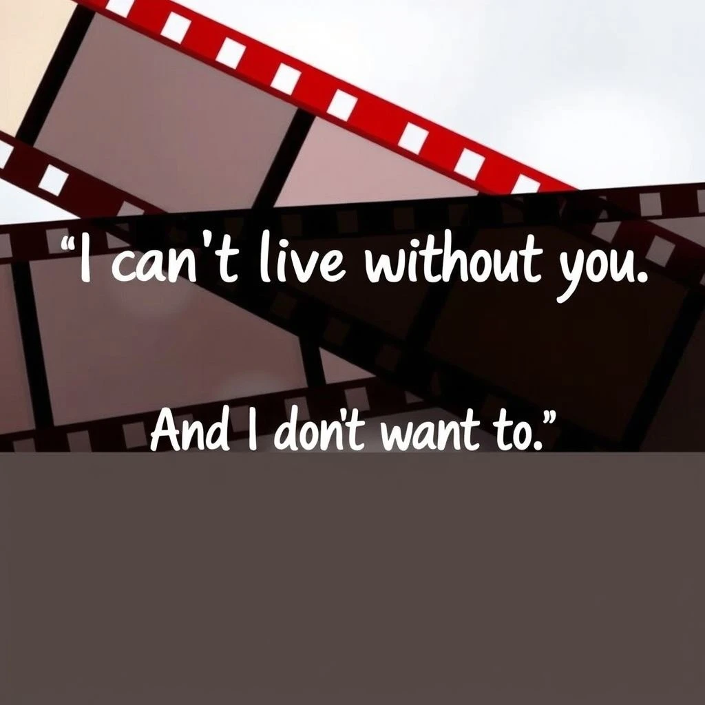 Inglês e Emoção "I can't live without you And I don't want to" Lição de Filme