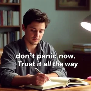 Aprenda Inglês com a Citação If you've trusted love this far, don't panic now. Trust it all the way do Filme