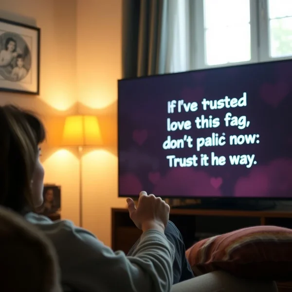 If you've trusted love this far, don't panic now. Trust it all the way.: Visual Learning Aid