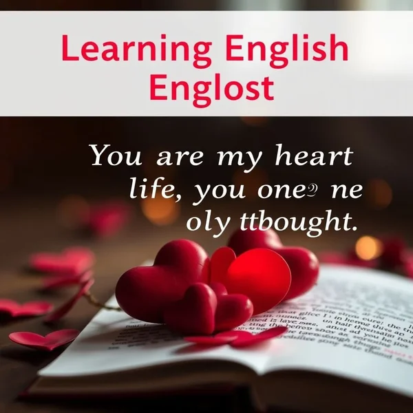 Aprendendo inglês com "You are my heart, my life, my one and only thought."