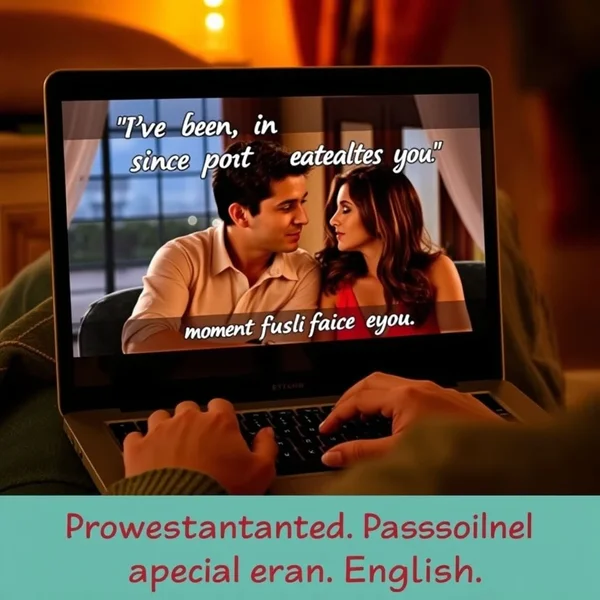 Aprendendo inglês com a citação: I've been in love with you since the moment I laid eyes on you.