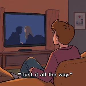 If you've trusted love this far, don't panic now. Trust it all the way. Học tiếng Anh qua phim.