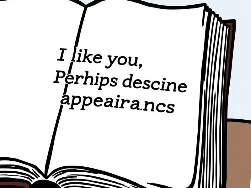Learning English with the quote: I like you, very much. Perhaps despite appearances. from Bridget Jones's Diary