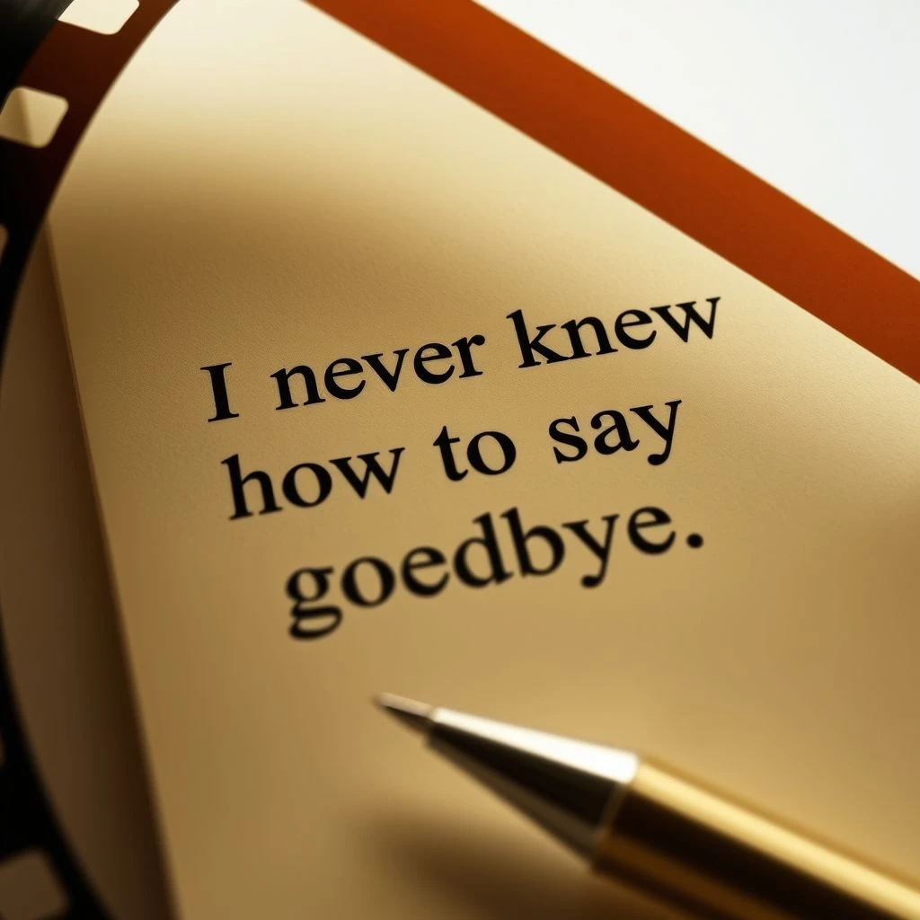 Guia de Inglês I never knew how to say goodbye Aprenda com Filmes