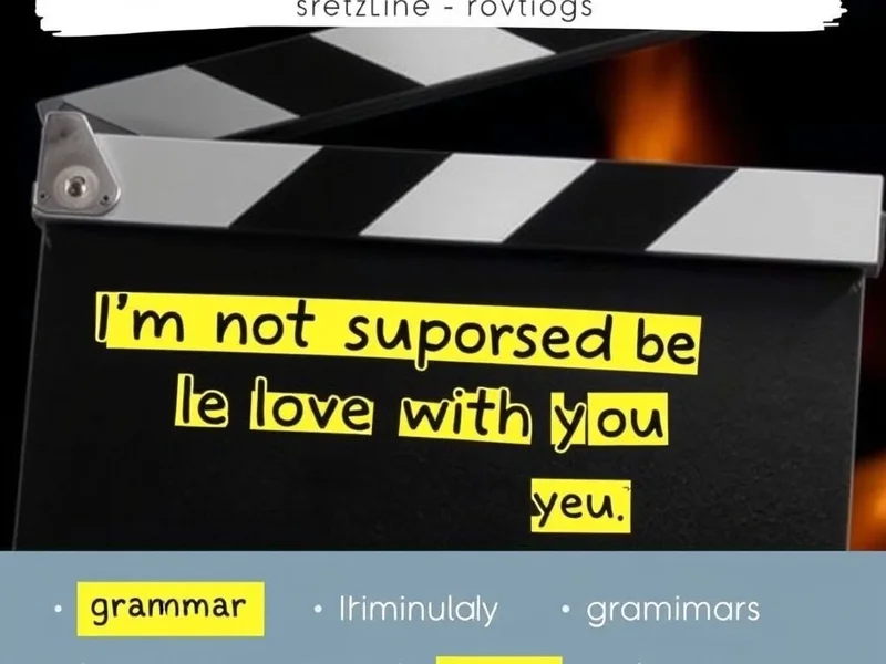 Image title: I'm not supposed to be in love with you. - English Learning