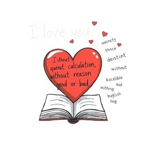 Aprender Inglés con 'I love you without question, without calculation, without reason good or bad'