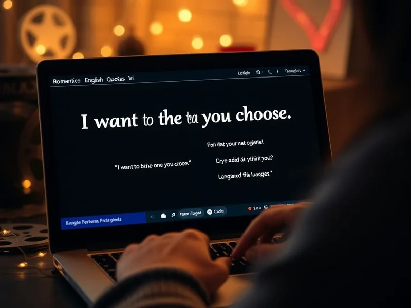 Aprende Inglés con la cita: I want to be the one you choose.
