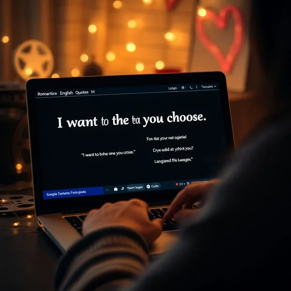 Aprende Inglés con la cita: I want to be the one you choose.
