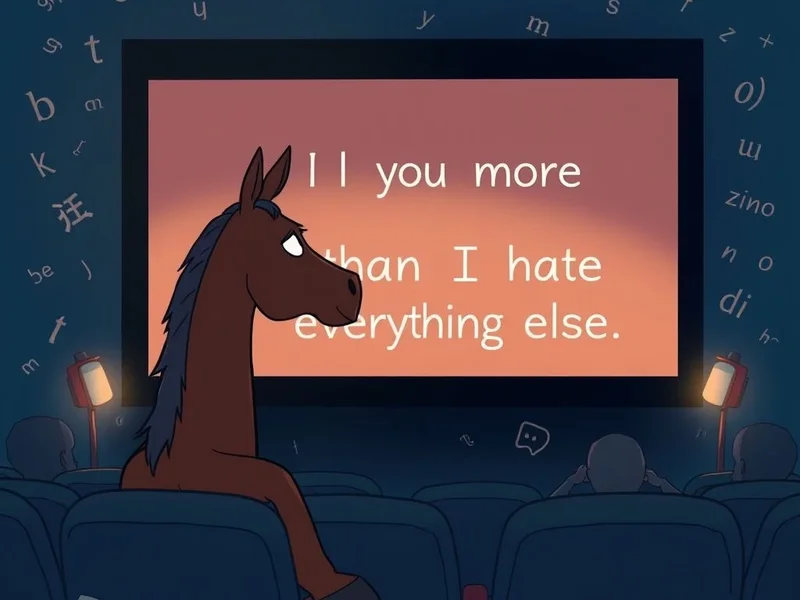 Comprensión de la cita "I love you more than I hate everything else." de Bojack Horseman para el aprendizaje de inglés