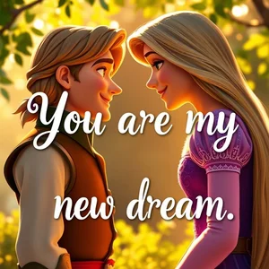 Aprenda Inglês com a Citação "You are my new dream." da Disney