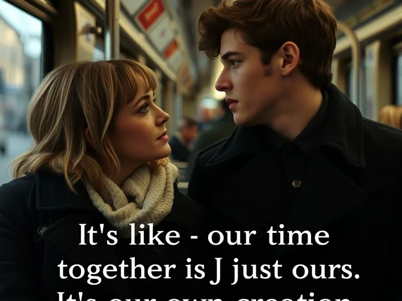 Unpacking the English in "It's like our time together is just ours. It's our own creation." from Before Sunrise