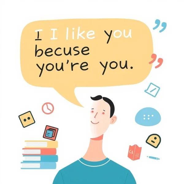Comprender 'I like you because you're you.' para aprender inglés