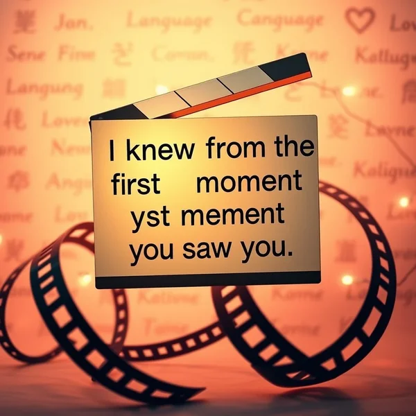 Aprenda Inglês com a citação: I knew from the first moment I saw you.