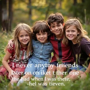 Comprender la nostalgia en inglés con 'I never had any friends later on like the ones I had when I was twelve.'