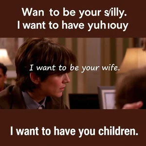 Aprende inglés con "I want to be your wife. I want to have your children." de When Harry Met Sally