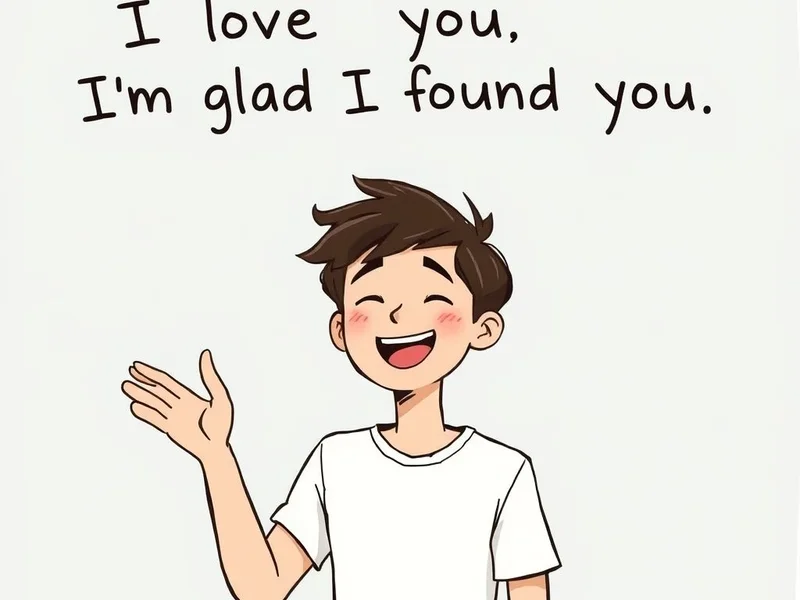 Aprende inglés: Entendiendo "I love you. I'm glad I found you."