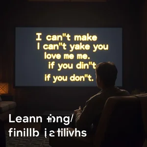 Aprendendo Inglês com a Frase Comovente 'I can't make you love me if you don't'