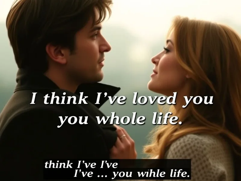 Learn English with the quote I think I've loved you my whole life