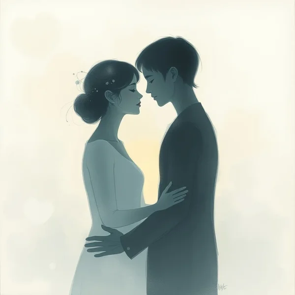 Image representing the poetic nature of the quote "My love, she speaks like silence."