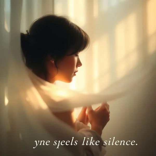 Image representing the poetic nature of the quote "My love, she speaks like silence."