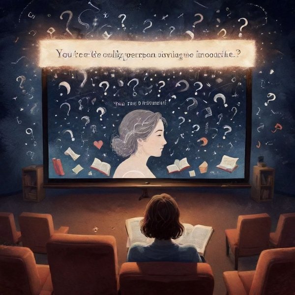 Image representing learning English with the movie quote: "You're the only person I can imagine spending my life with."