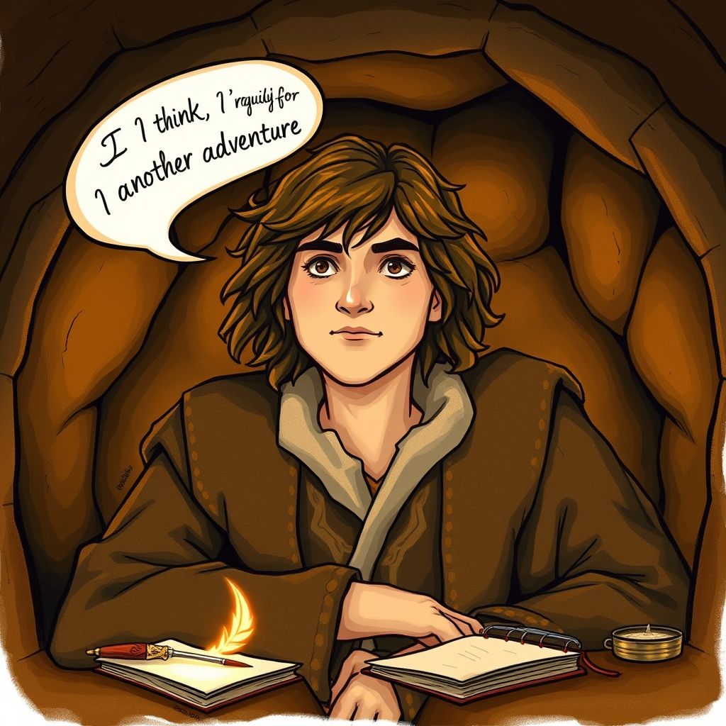 Fluência em Inglês com Bilbo I think I’m quite ready for another adventure