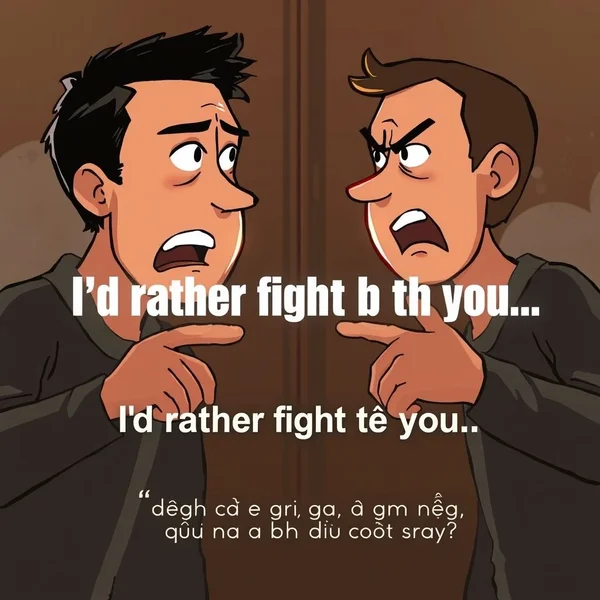 Giải mã Tiếng Anh trong câu "I'd rather fight with you than make love to anyone else." thông qua phim