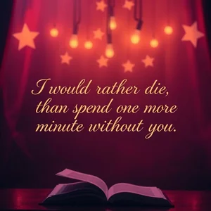 Học tiếng Anh qua câu thoại kinh điển "I would rather die than spend one more minute without you"