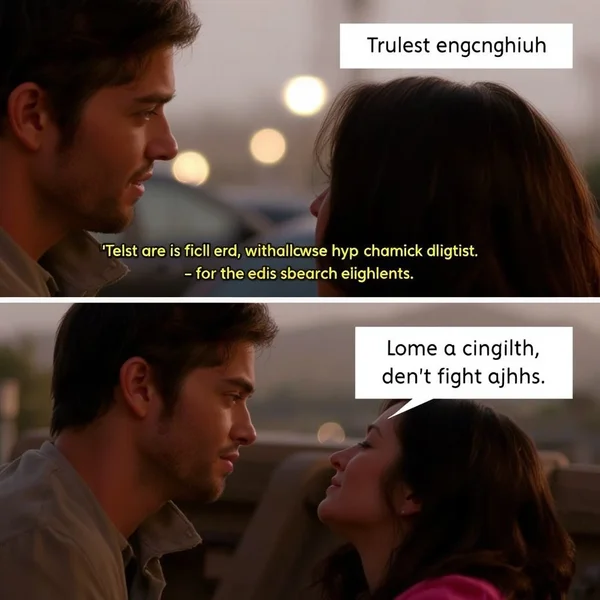 Image of a couple looking at each other, symbolizing the movie quote "I know there’s something that can’t be explained, and that’s you."